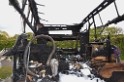 Wohnmobil ausgebrannt Koeln Porz Linder Mauspfad P054